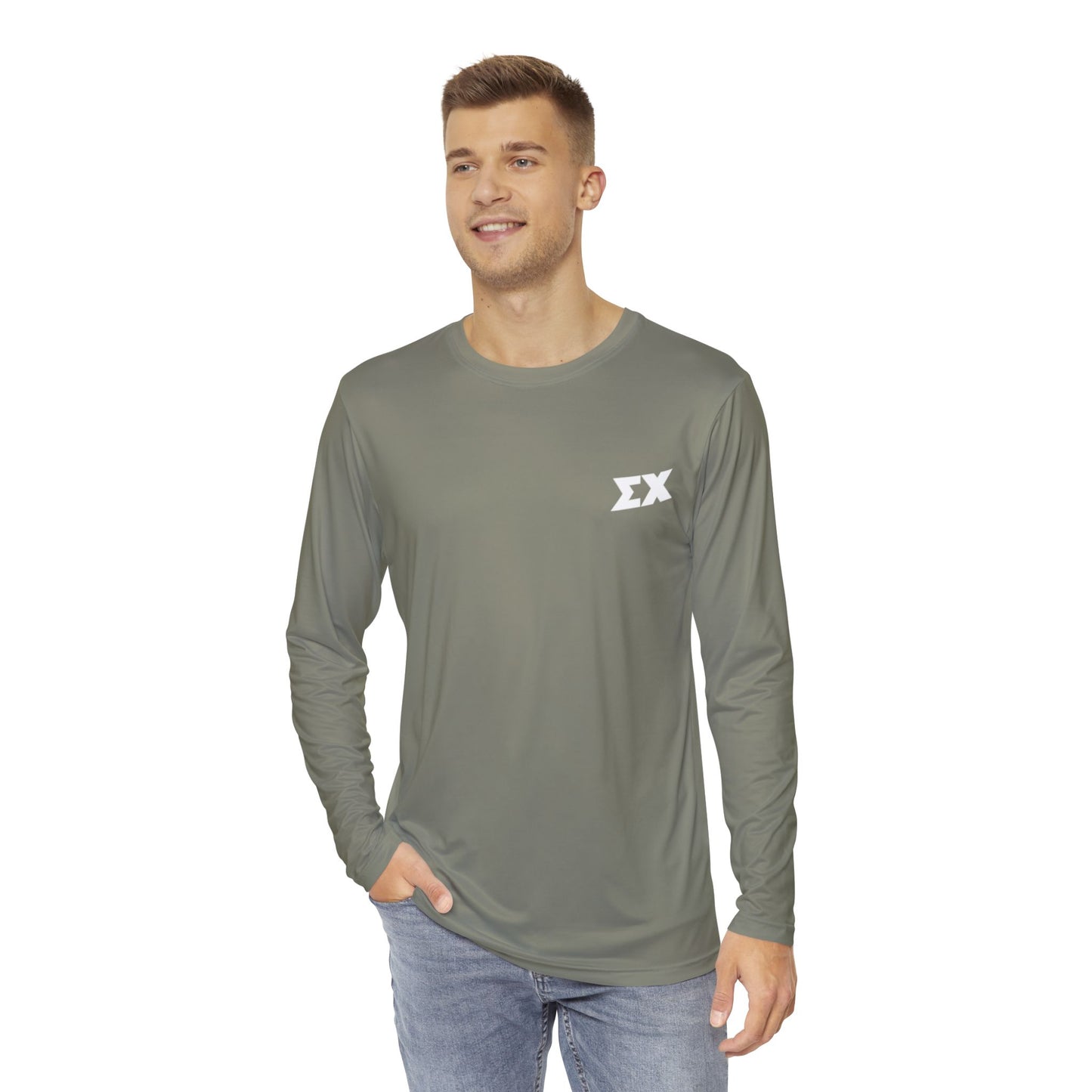 The Hinman – Loden - Sigma Chi letters Long Sleeve Active Shirt