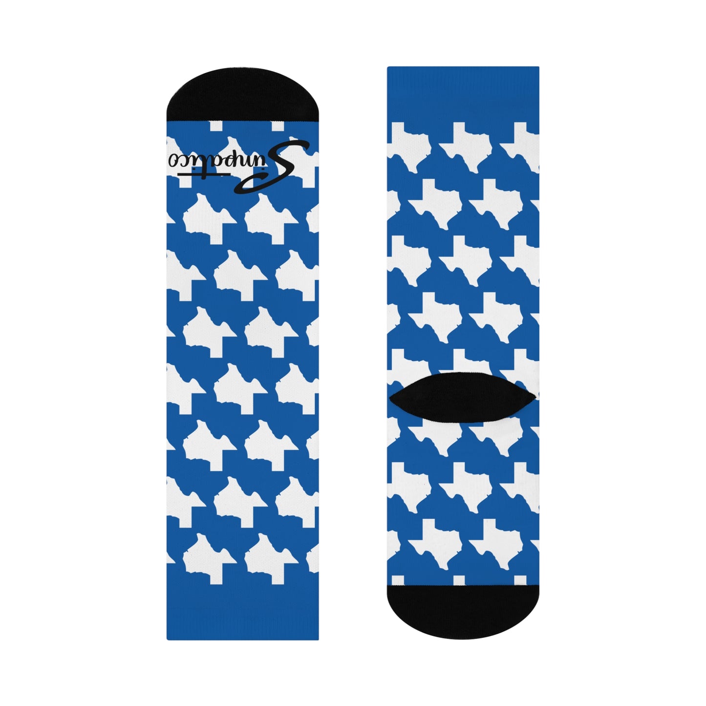 Texas Blue - Cushioned Crew Socks