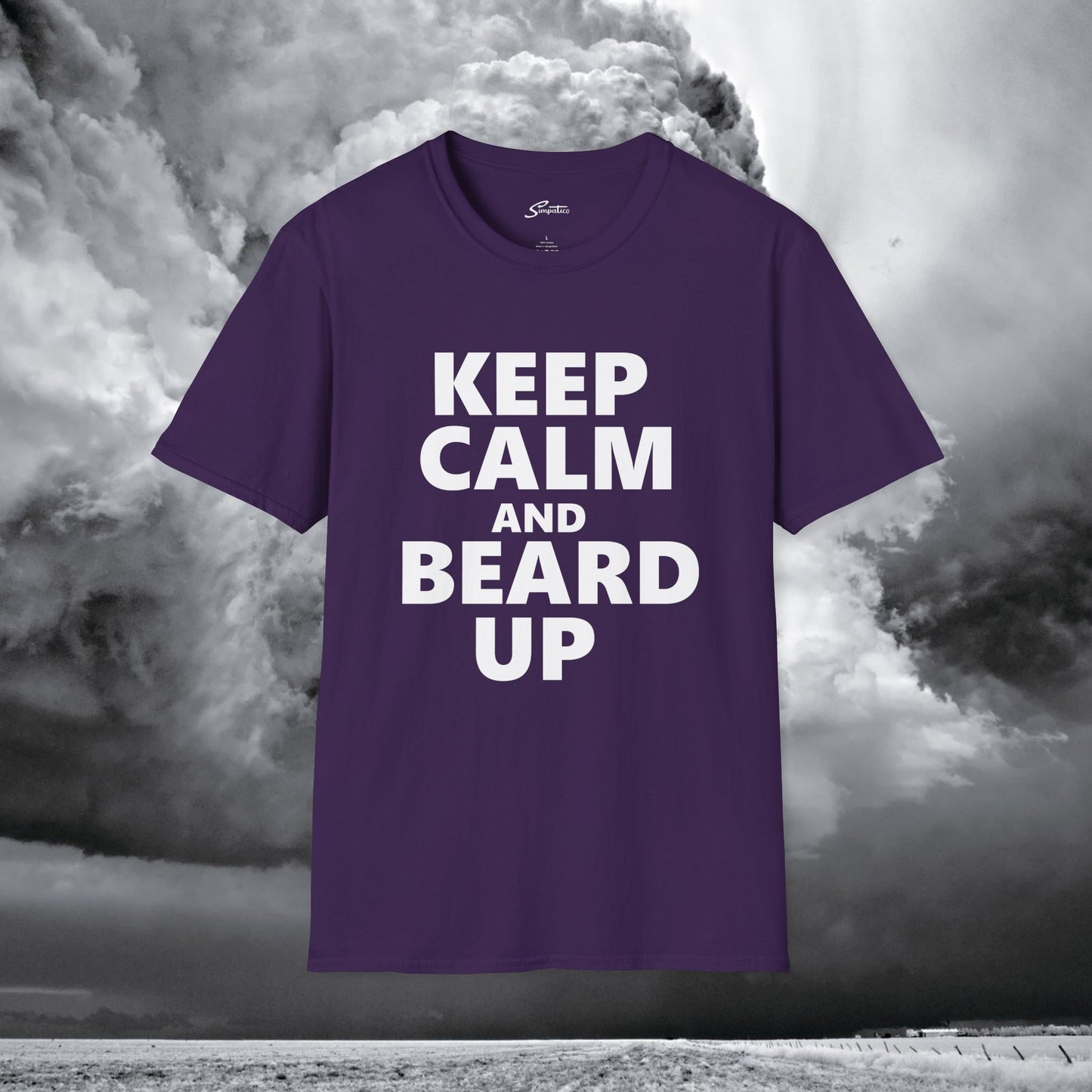 Keep Calm and Beard Up – T-Shirt