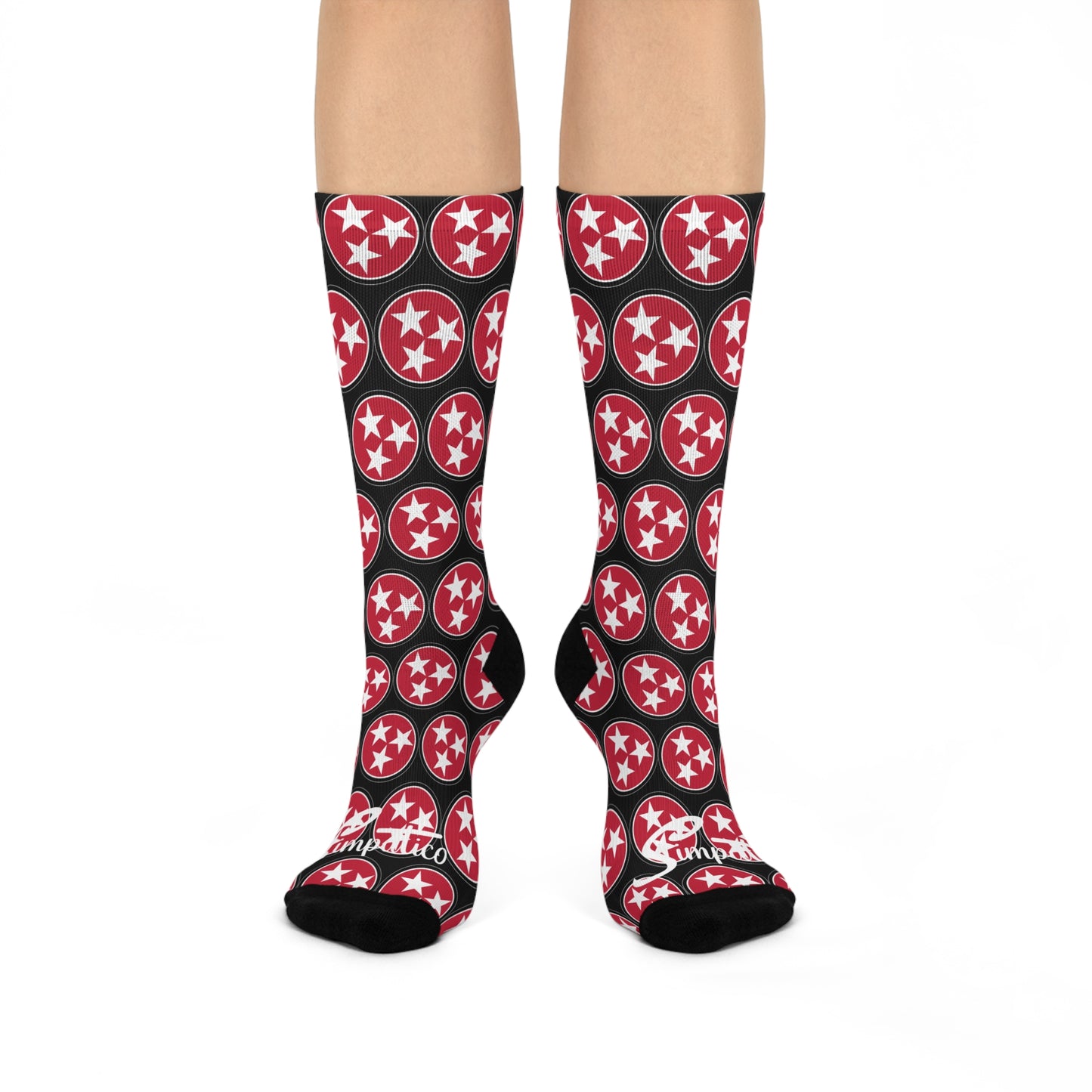 Clarksville Tennessee - Cushioned Crew Socks