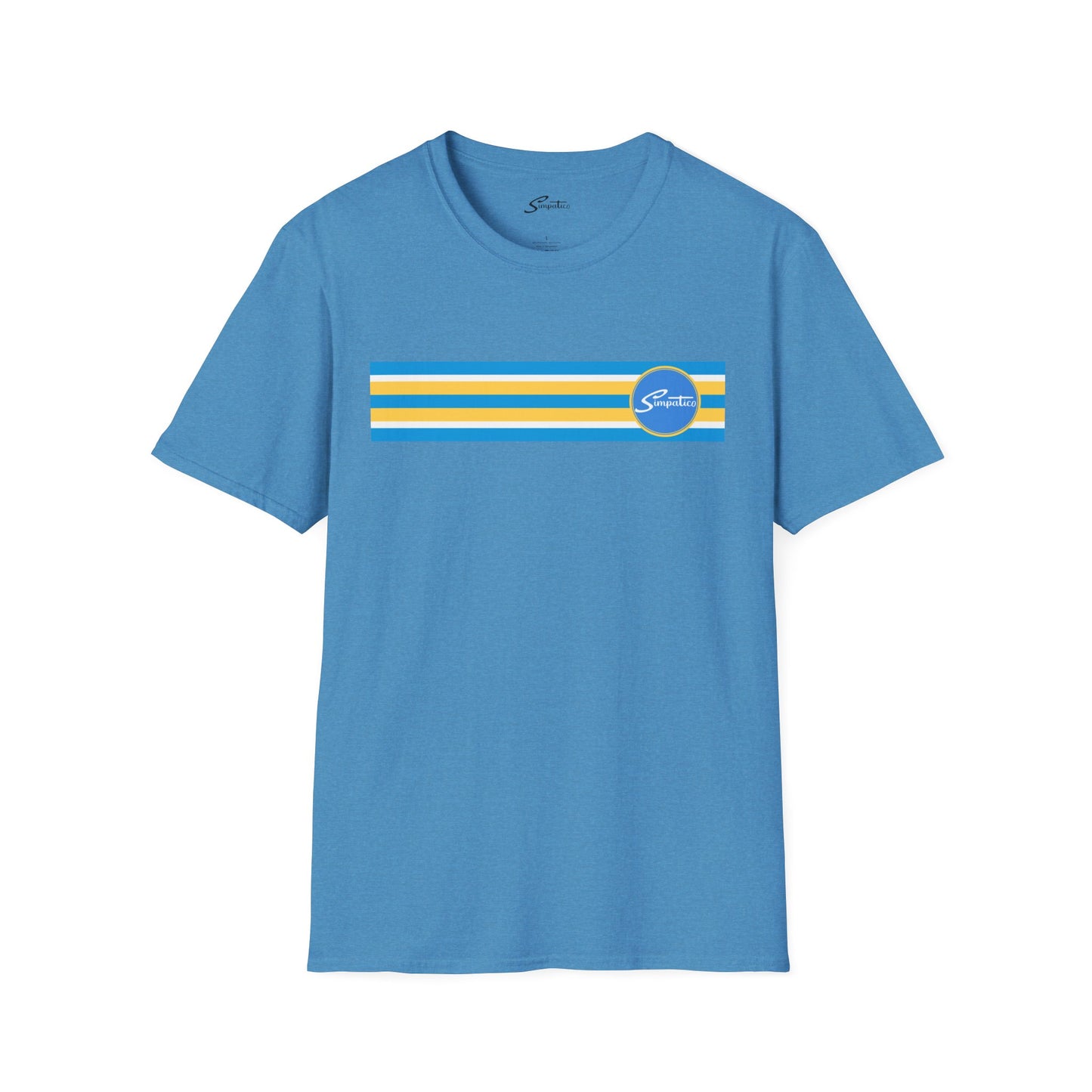 Simpatico High St Gold n Blue Stripe - T-Shirt