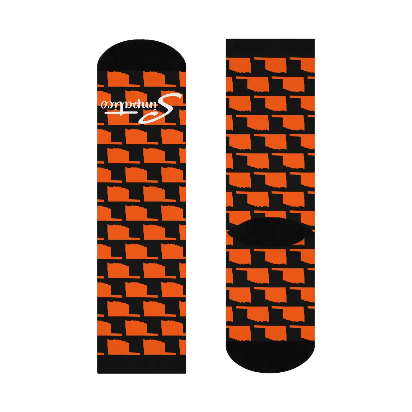 Stillwater Oklahoma Black - Cushioned Crew Socks