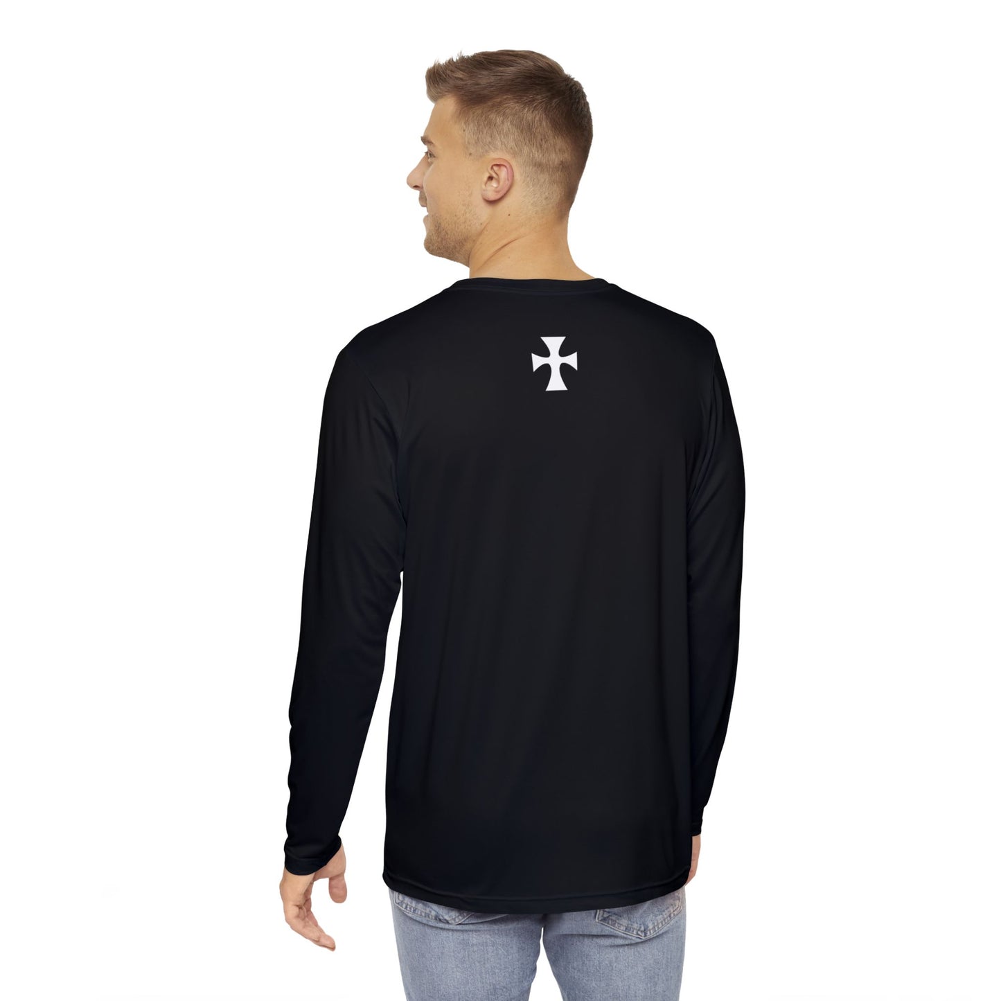 The Hinman – Black - Sigma Chi letters Long Sleeve Active T-Shirt