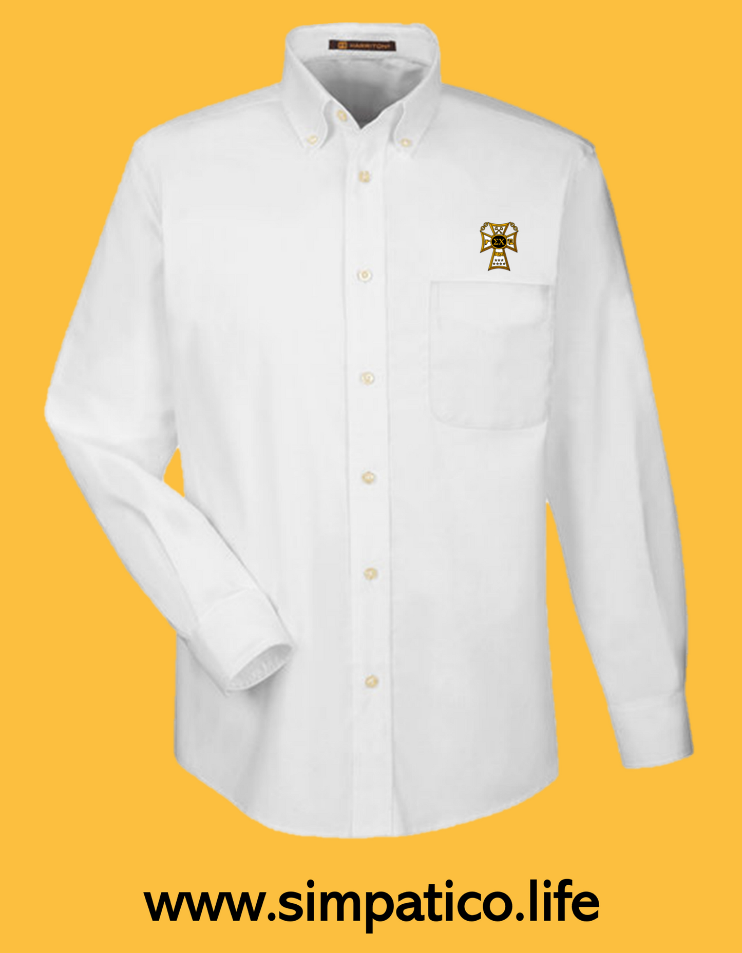 The Sigma Chi Badge Button Shirt