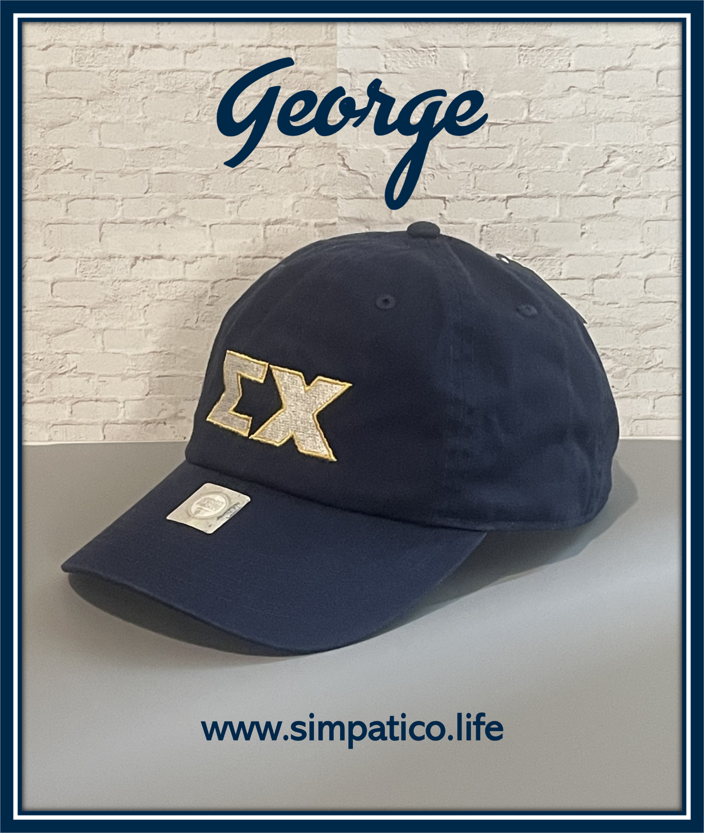 The George 80s ΣΧ - Unconstructed Hat Navy