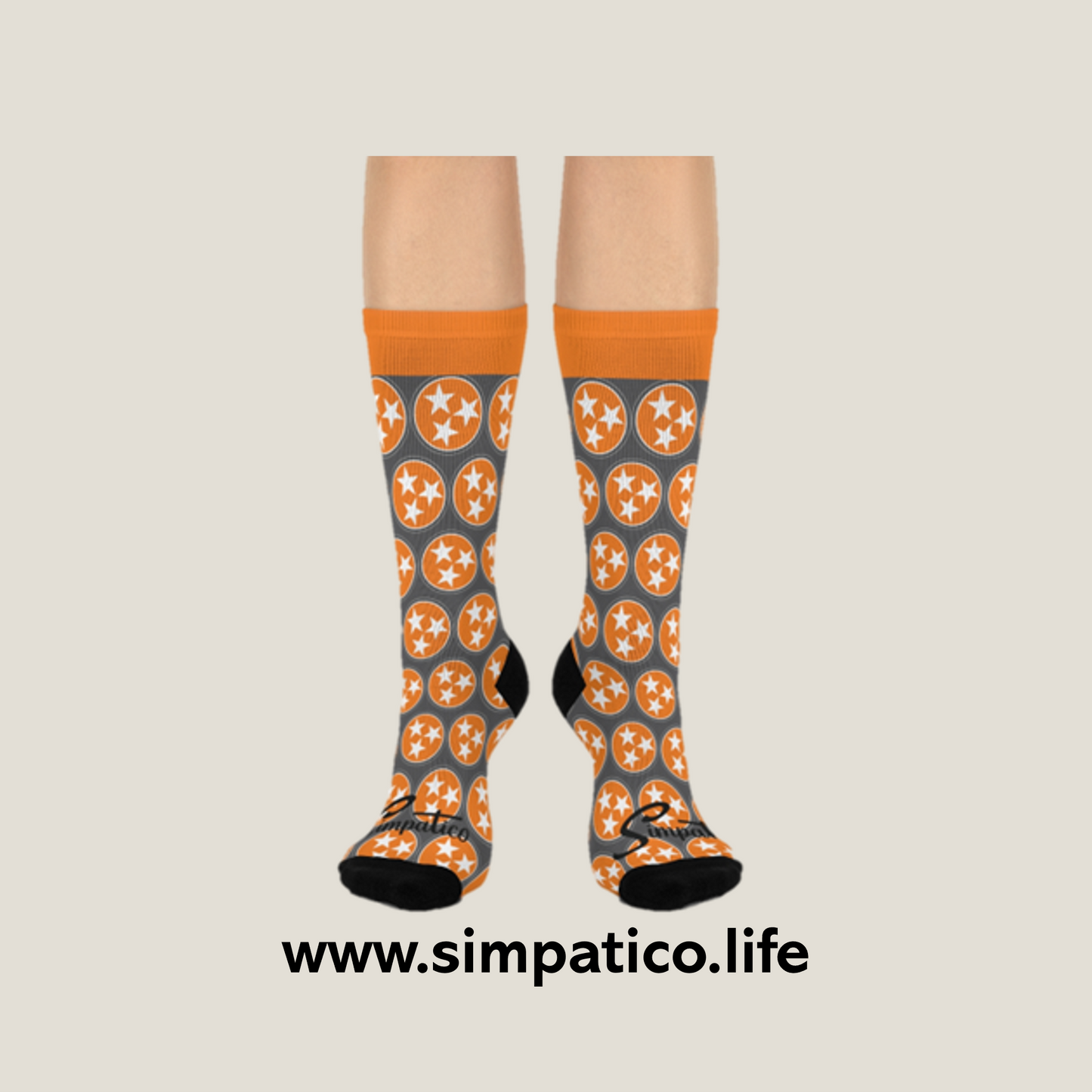 Knoxville, Tennessee - Cushioned Crew Socks