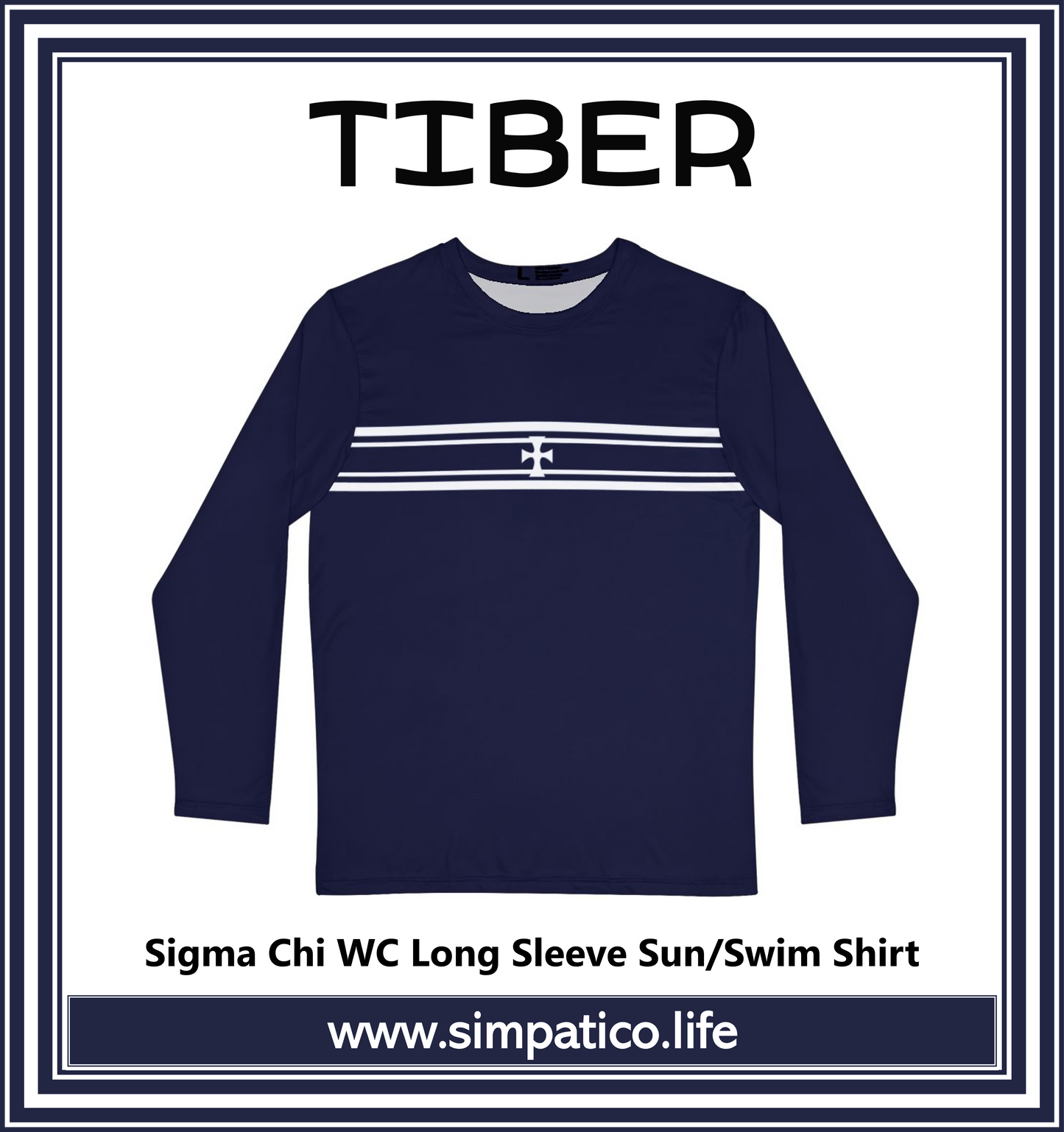 Tiber - Sigma Chi WC Long Sleeve Sun/Swim Shirt
