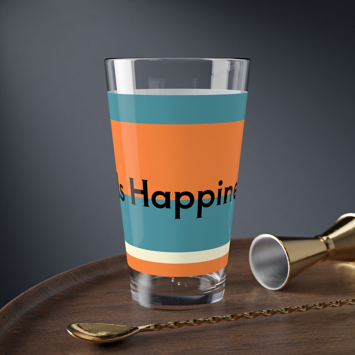 Friends Happiness Life – Simpatico Mixing Glass, 16oz
