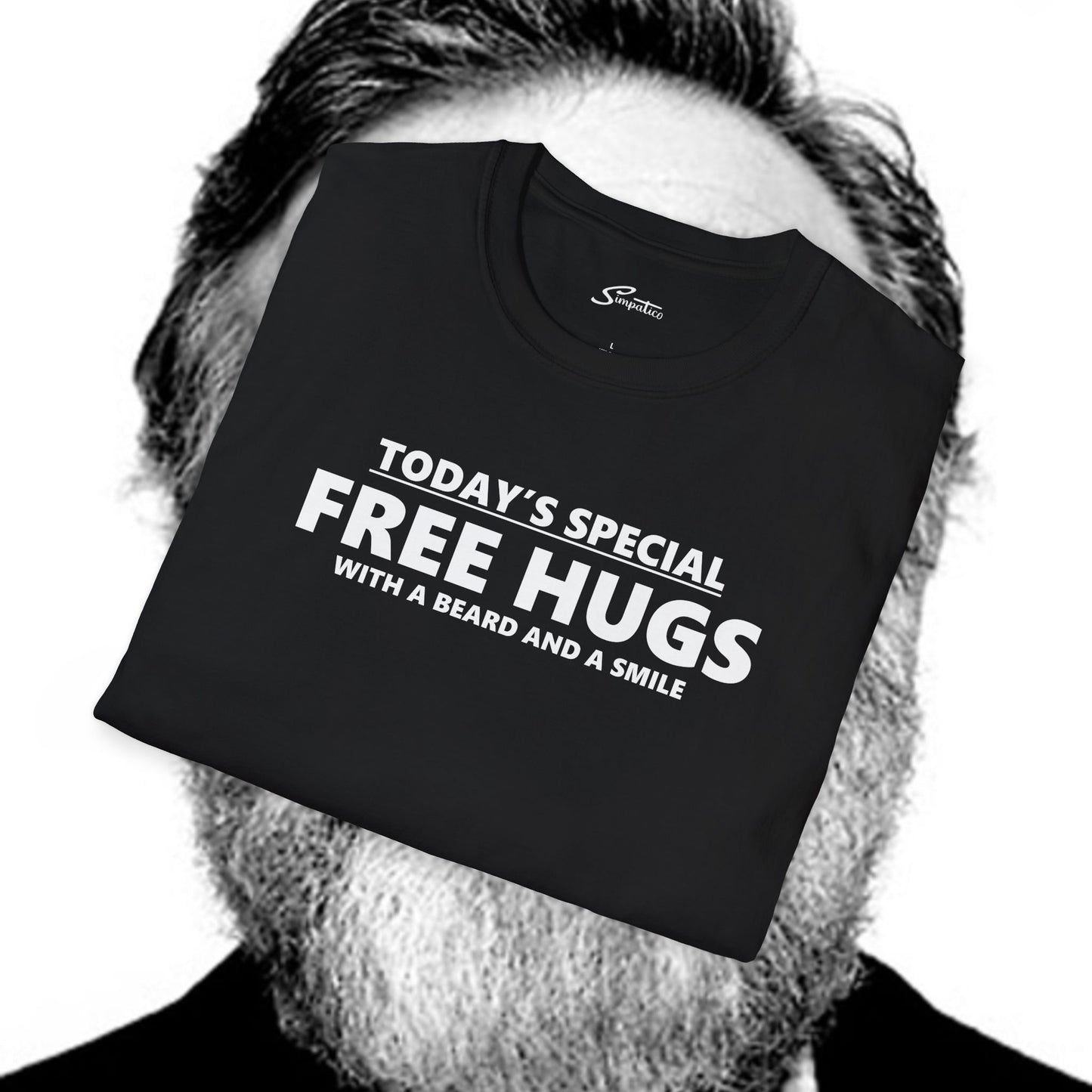 Free Hugs Beard and Smile  T-Shirt