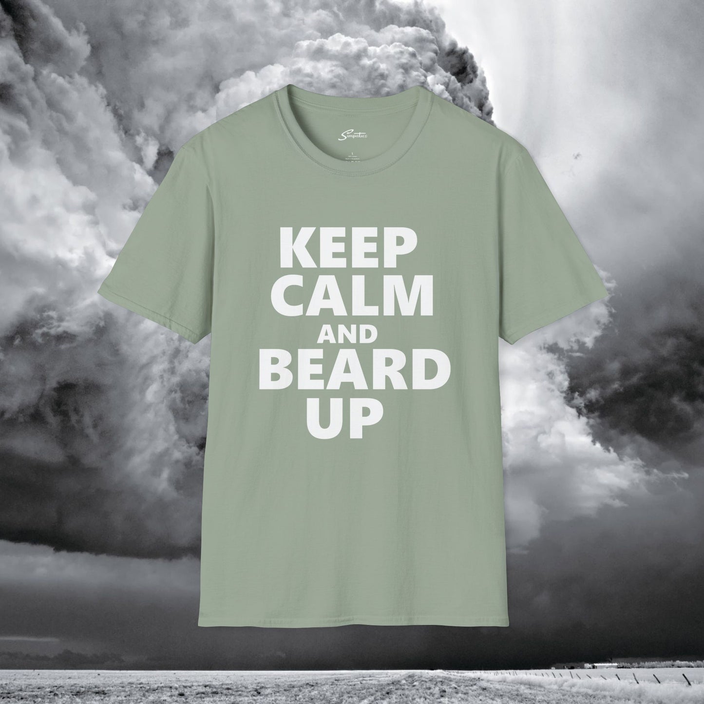 Keep Calm and Beard Up – T-Shirt