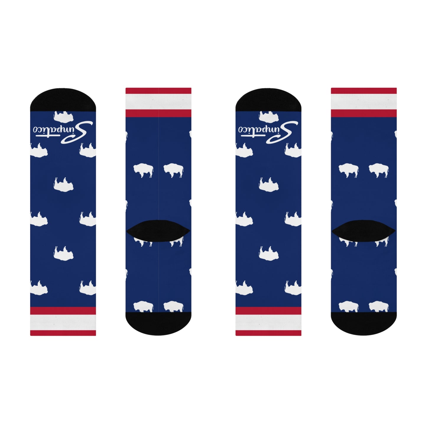 Wyoming - Cushioned Crew Socks