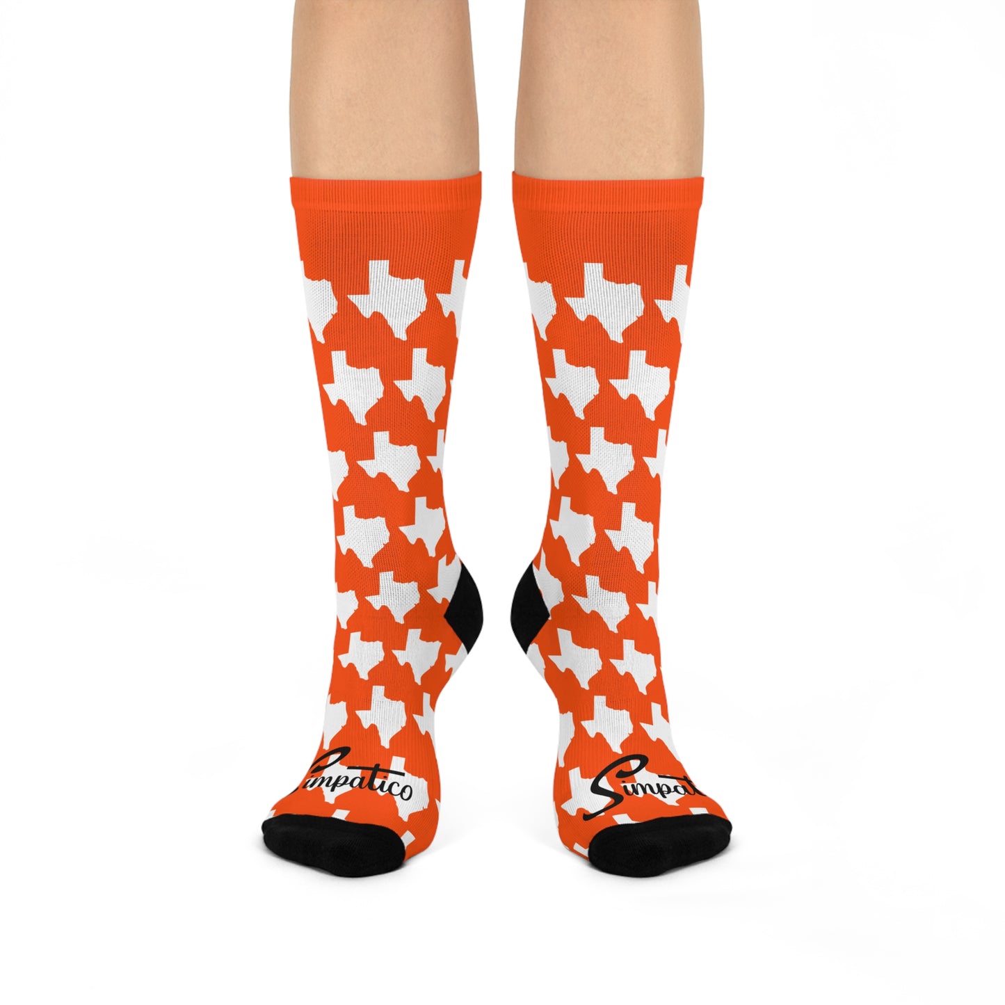 Texas Orange - Cushioned Crew Socks