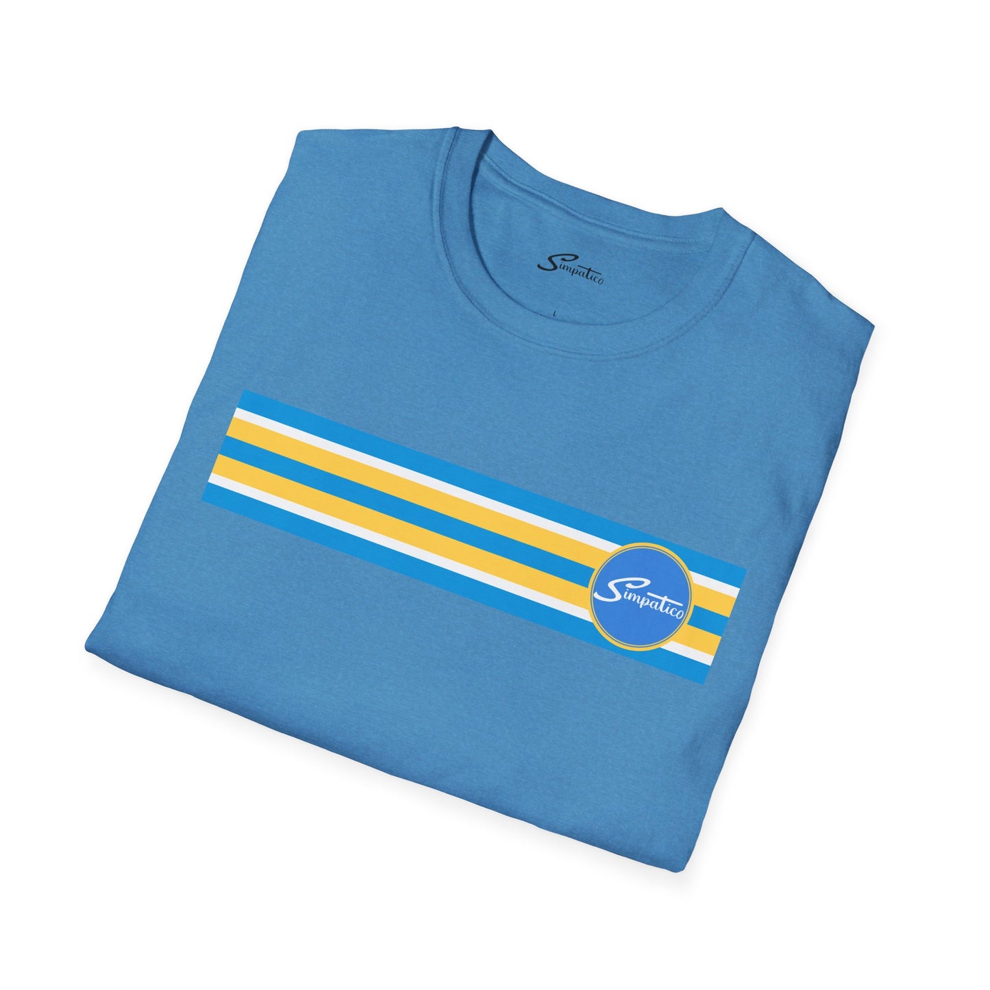 Simpatico High St Gold n Blue Stripe - T-Shirt