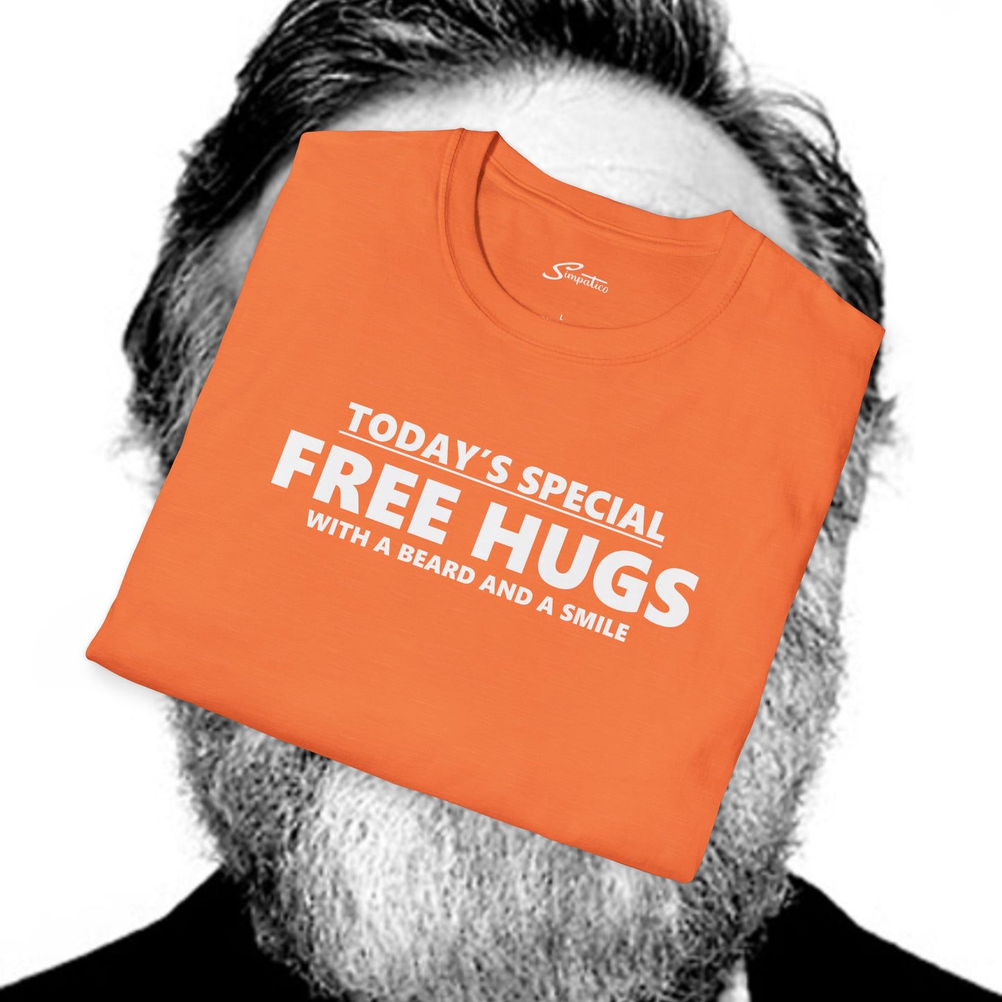 Free Hugs Beard and Smile  T-Shirt