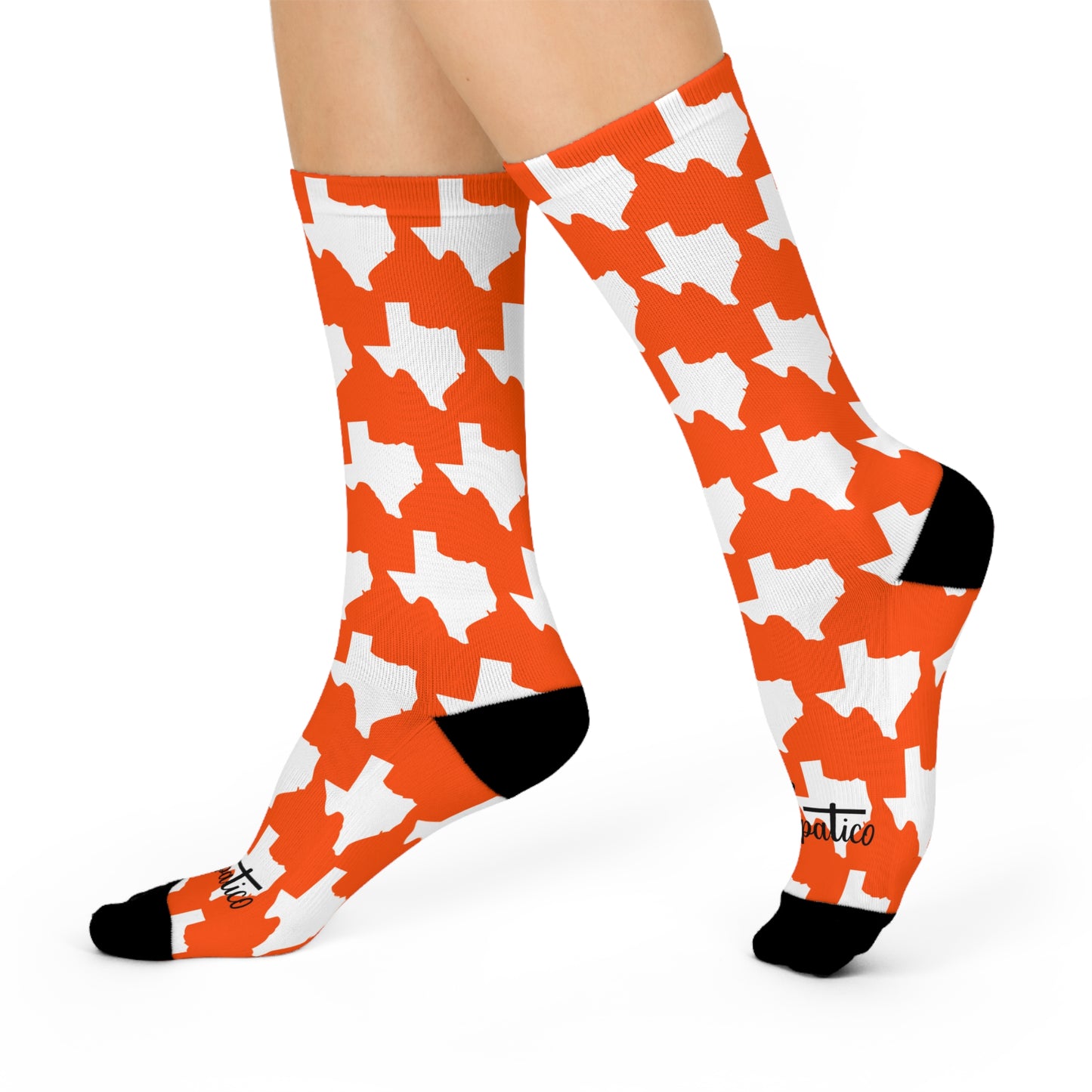 Texas Orange - Cushioned Crew Socks