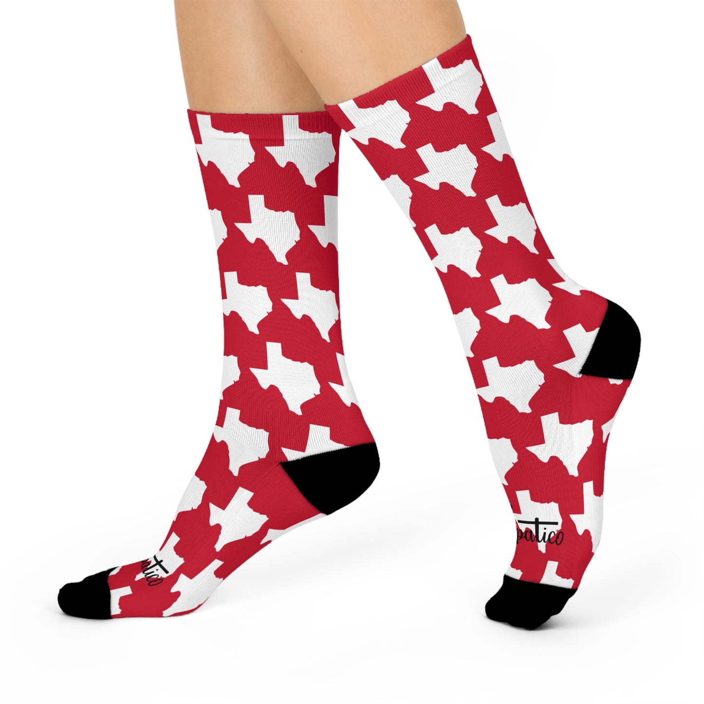 Texas Red - Cushioned Crew Socks