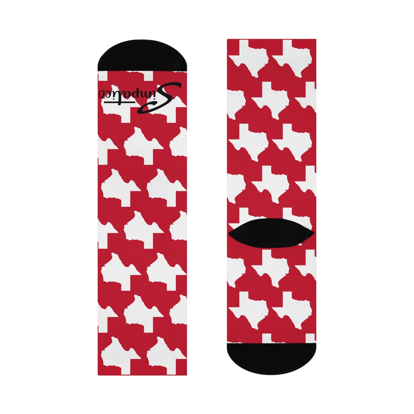 Texas Red - Cushioned Crew Socks