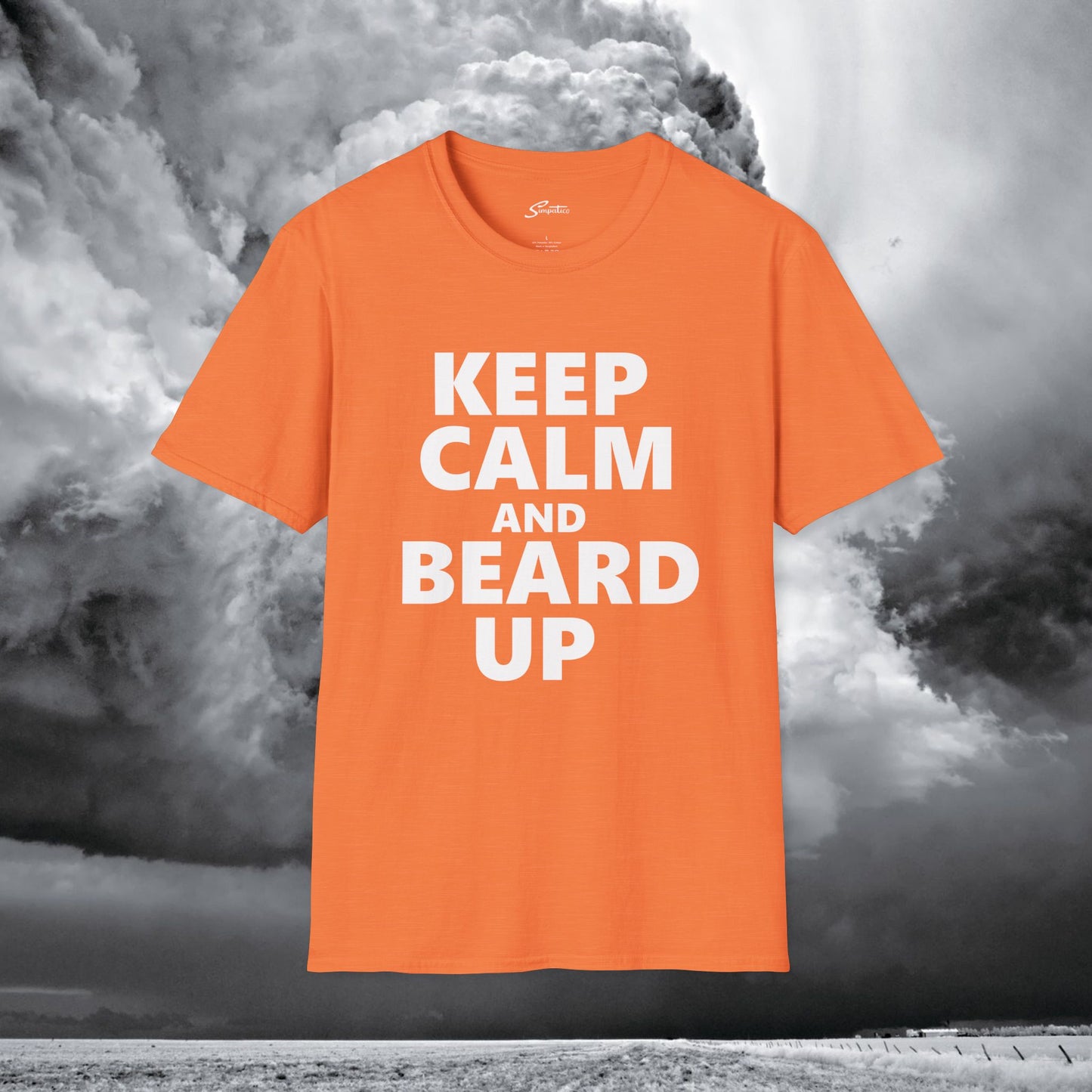 Keep Calm and Beard Up – T-Shirt