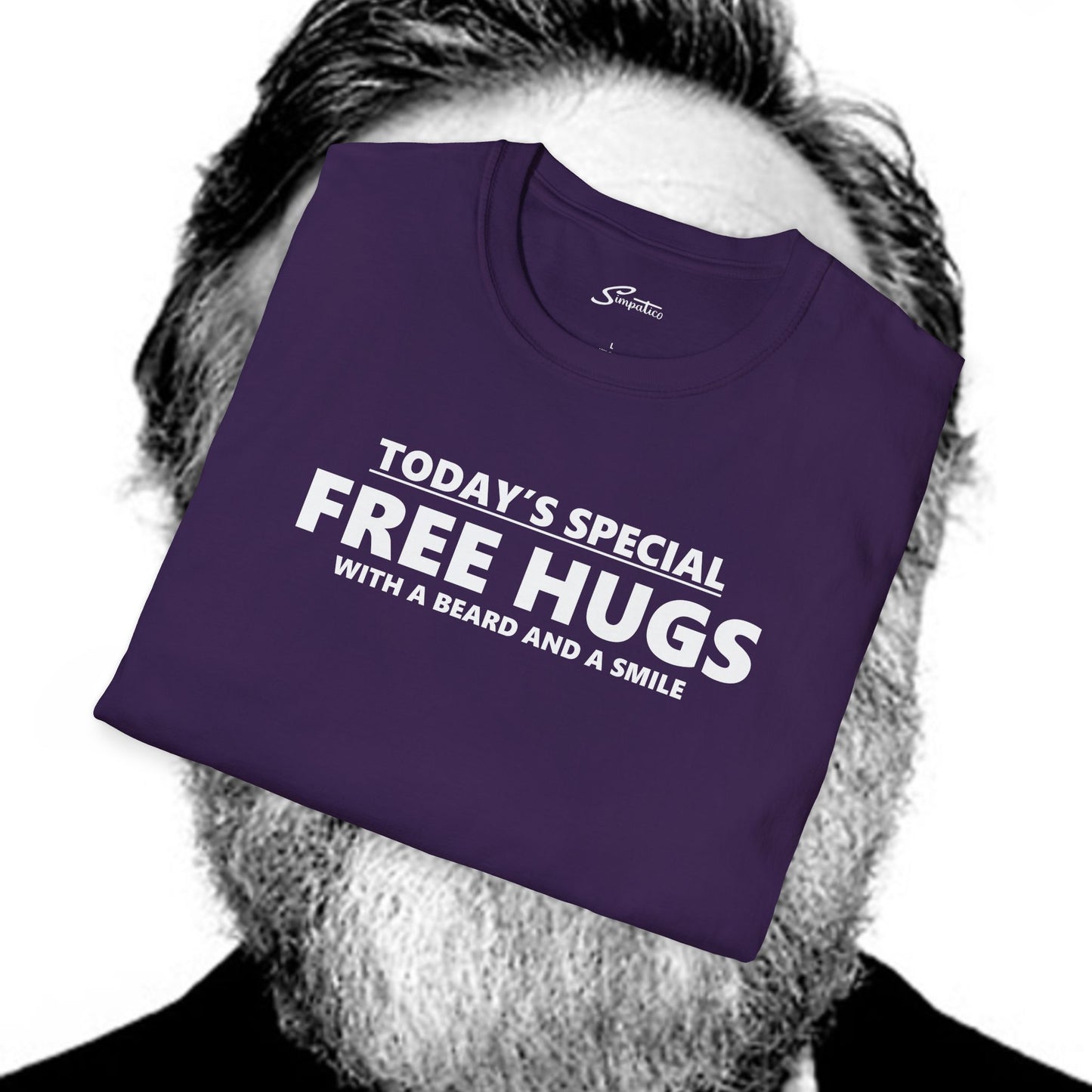 Free Hugs Beard and Smile  T-Shirt