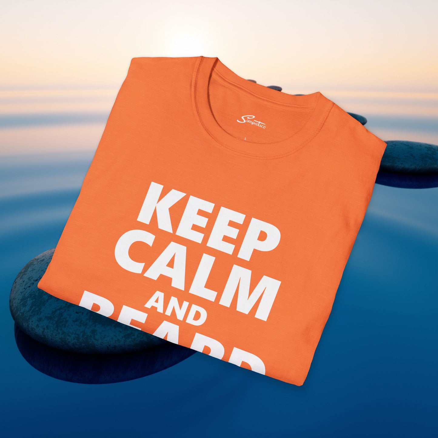 Keep Calm and Beard Up – T-Shirt