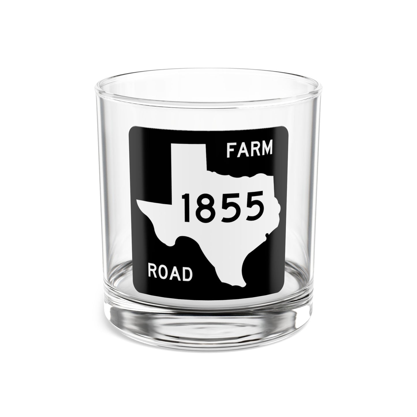 Texas FM 1855 - 10 oz Rock Glass