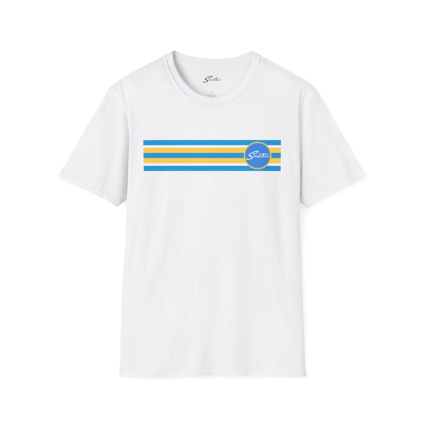 Simpatico High St Gold n Blue Stripe - T-Shirt
