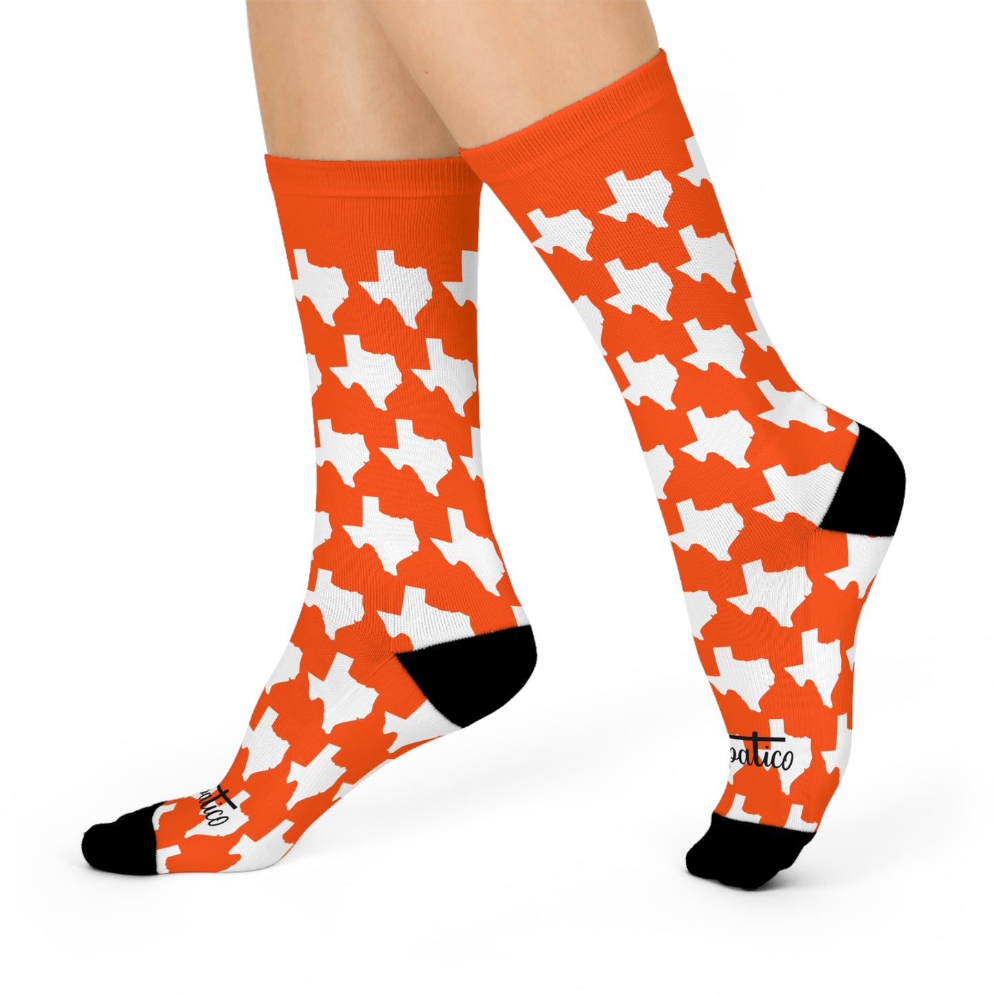 Texas Orange - Cushioned Crew Socks