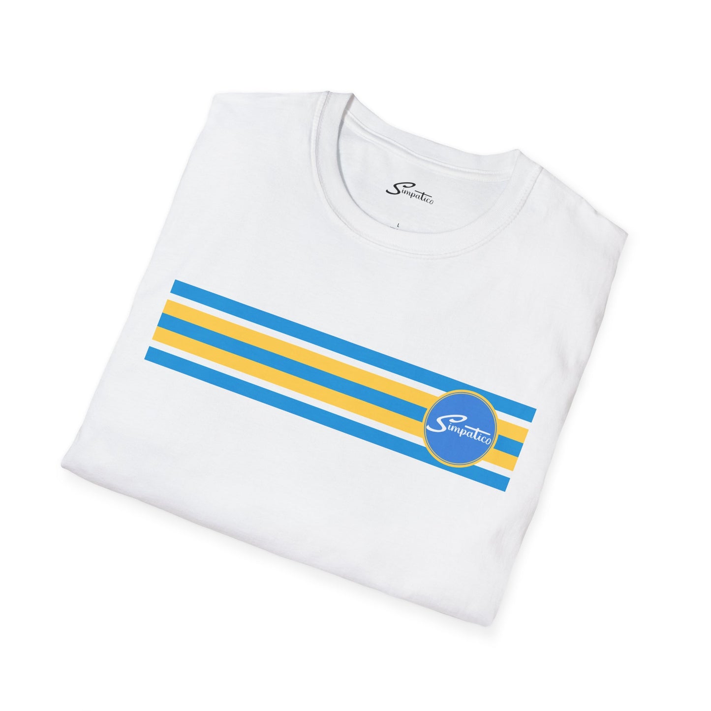 Simpatico High St Gold n Blue Stripe - T-Shirt