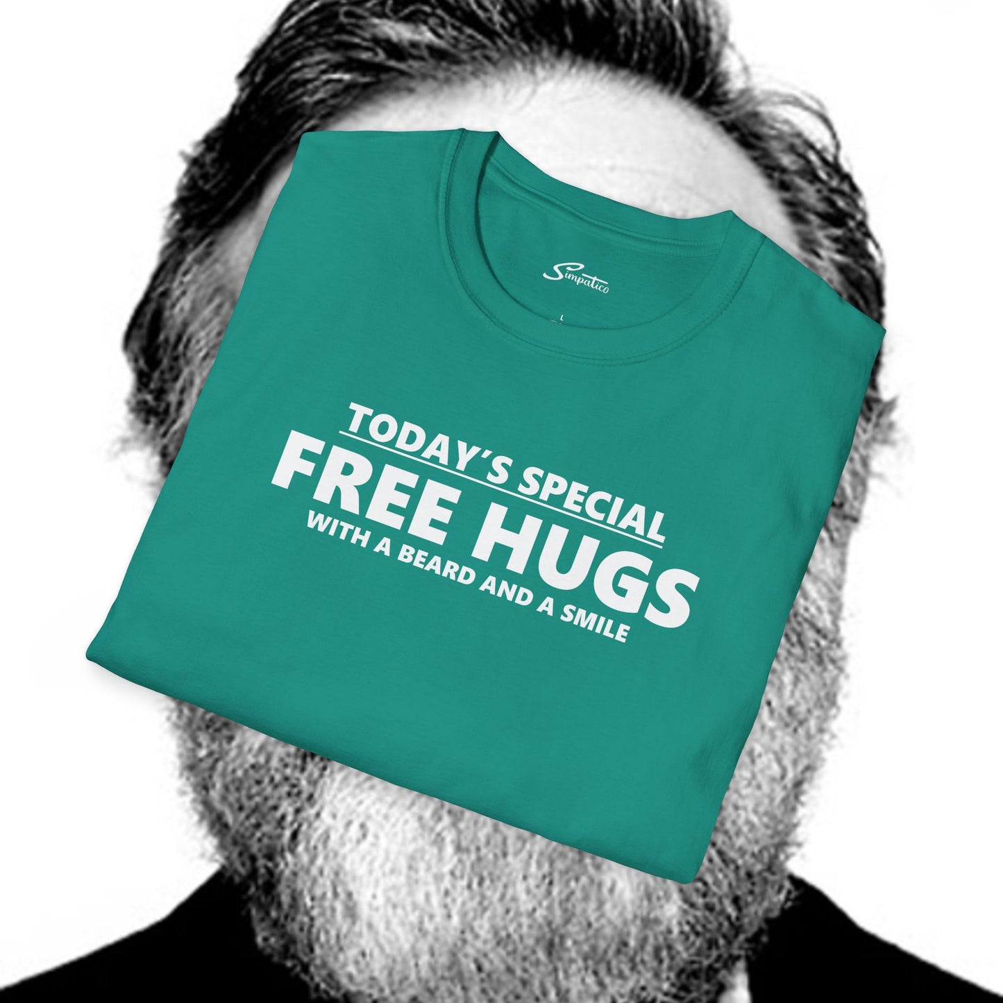 Free Hugs Beard and Smile  T-Shirt