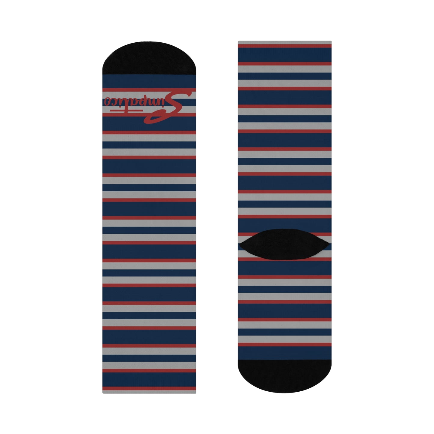 Smoky Blue - Cushioned Crew Socks