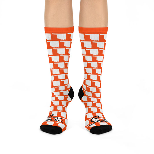 Stillwater Oklahoma Orange - Cushioned Crew Socks