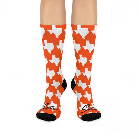 Texas Orange - Cushioned Crew Socks