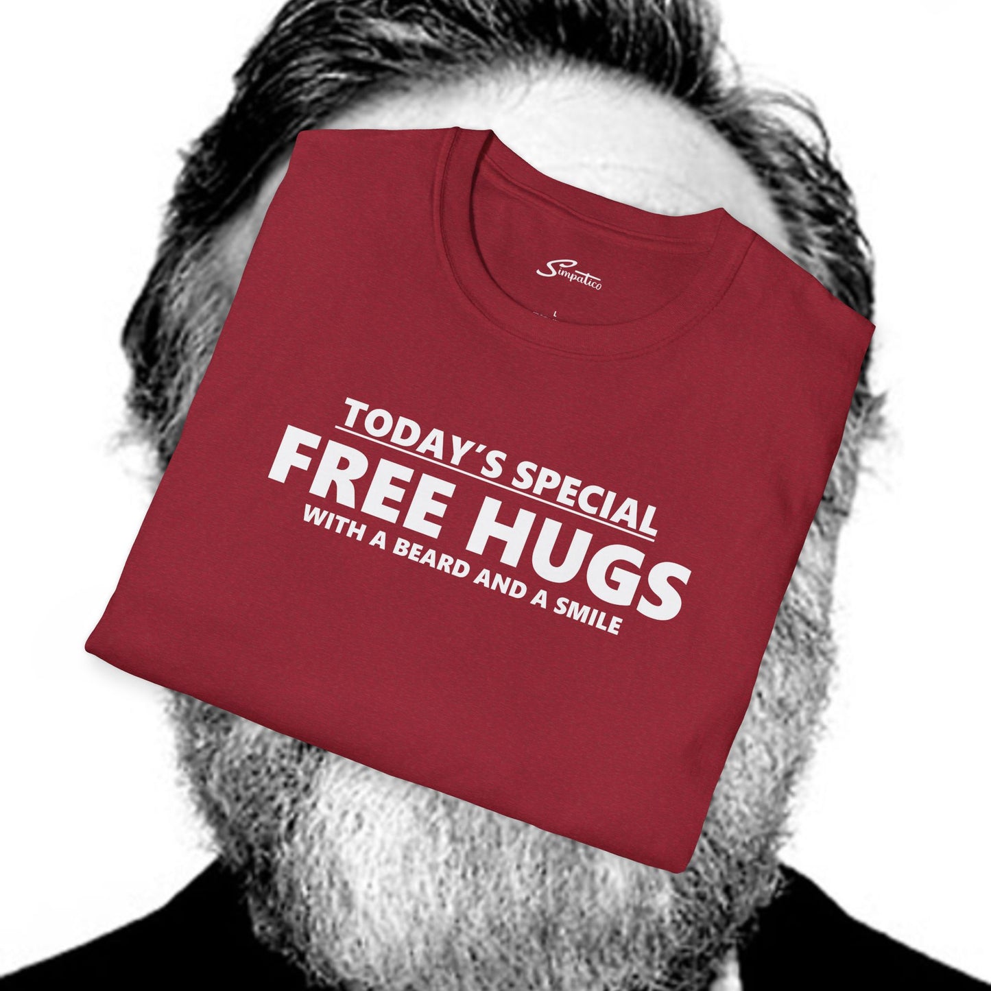 Free Hugs Beard and Smile  T-Shirt