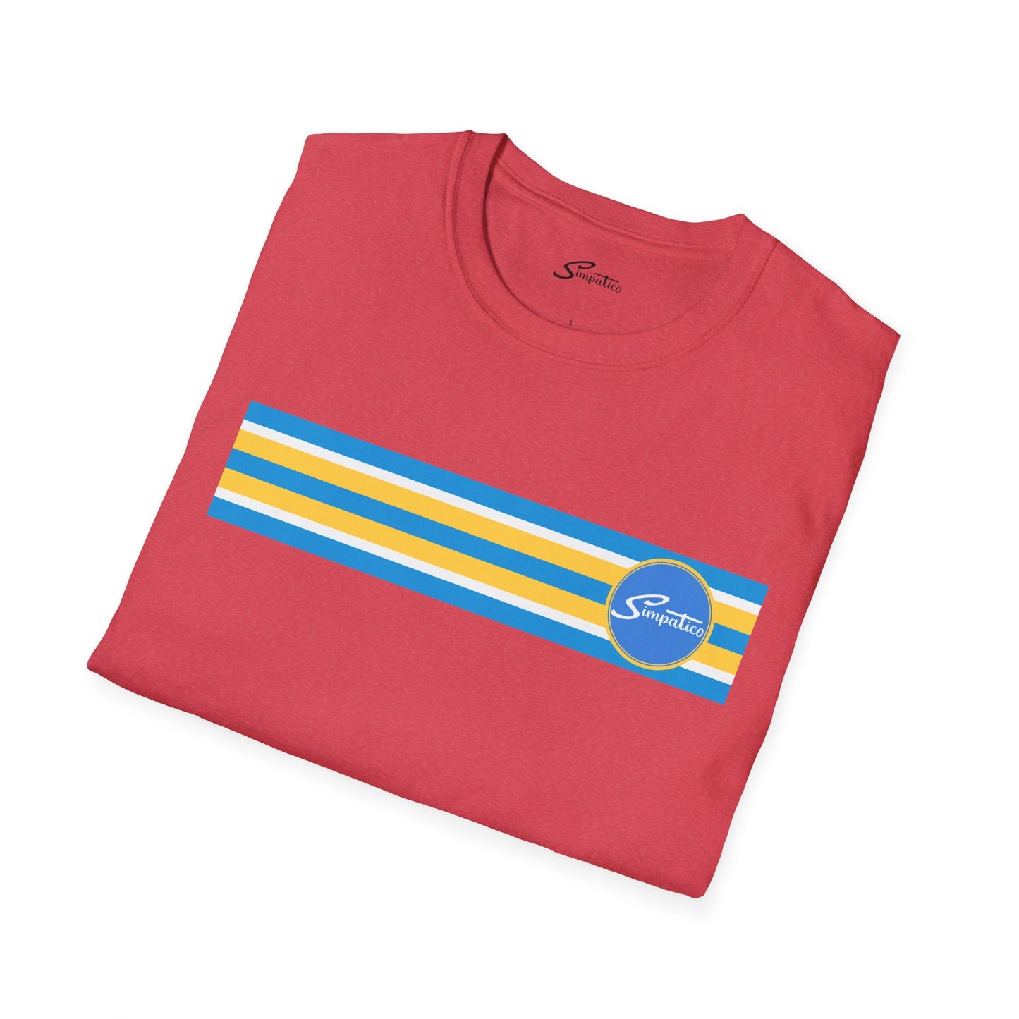 Simpatico High St Gold n Blue Stripe - T-Shirt