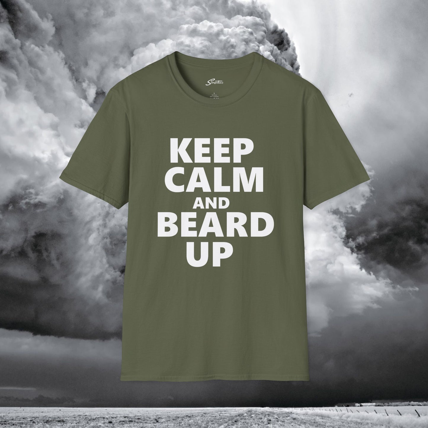 Keep Calm and Beard Up – T-Shirt