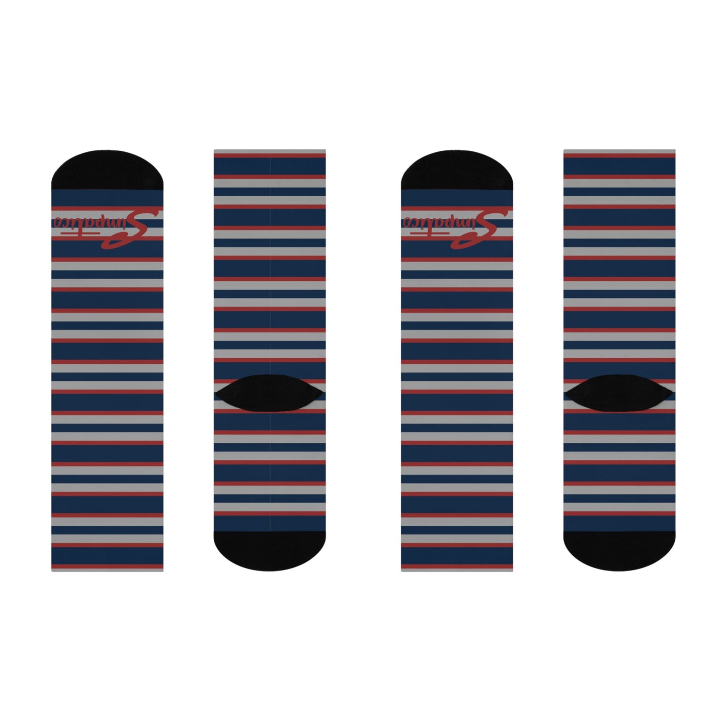 Smoky Blue - Cushioned Crew Socks