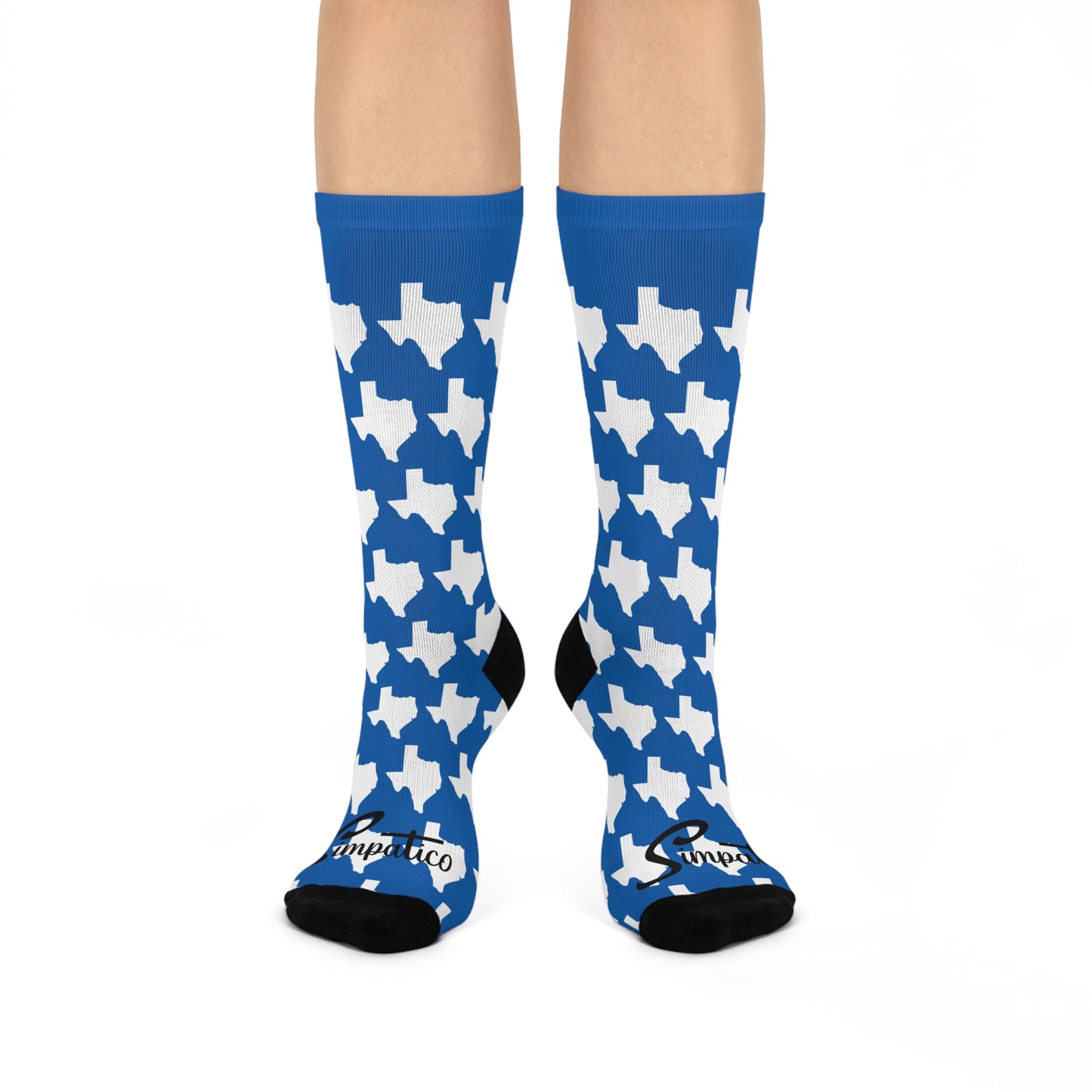 Texas Blue - Cushioned Crew Socks