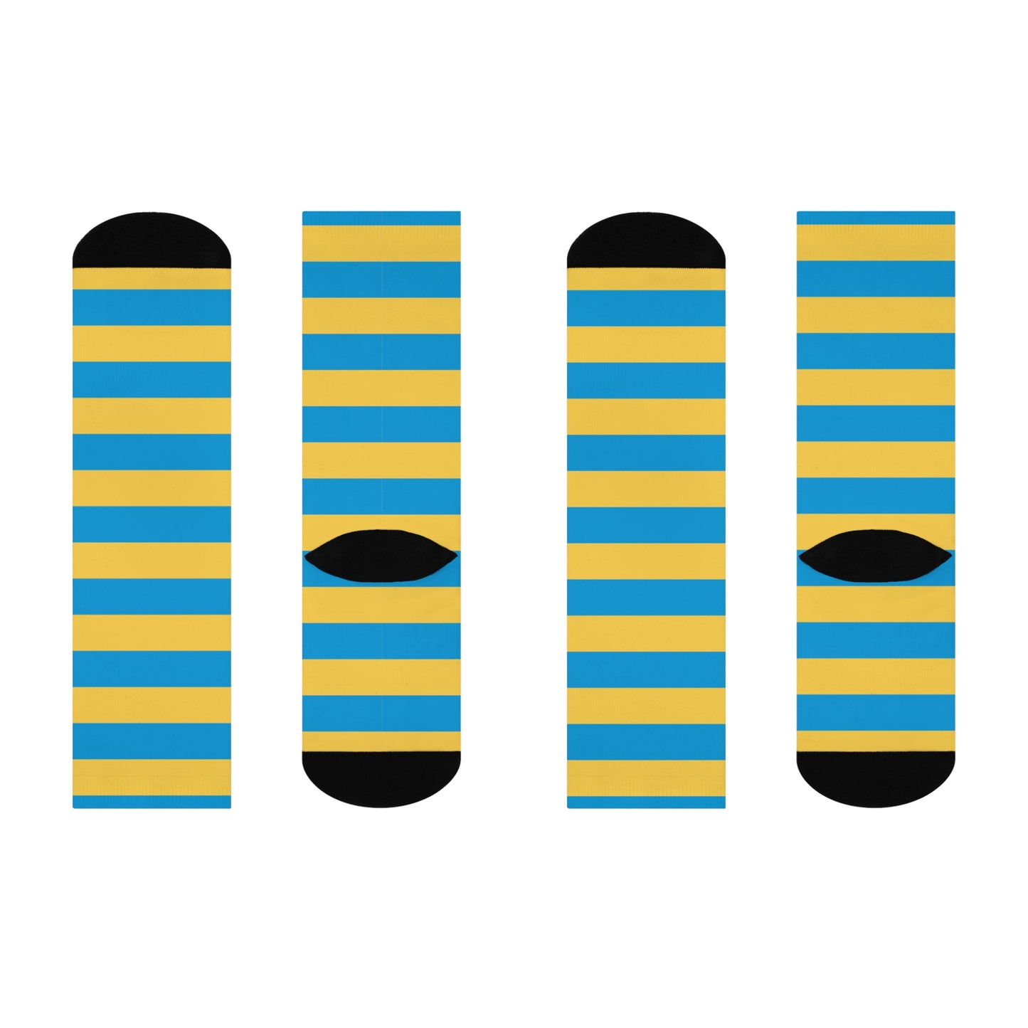 Gold n Blue - Cushioned Crew Socks