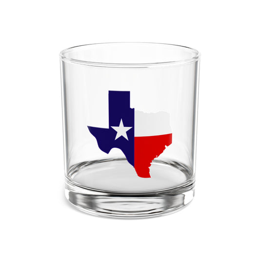 Texas Map 10oz Glass