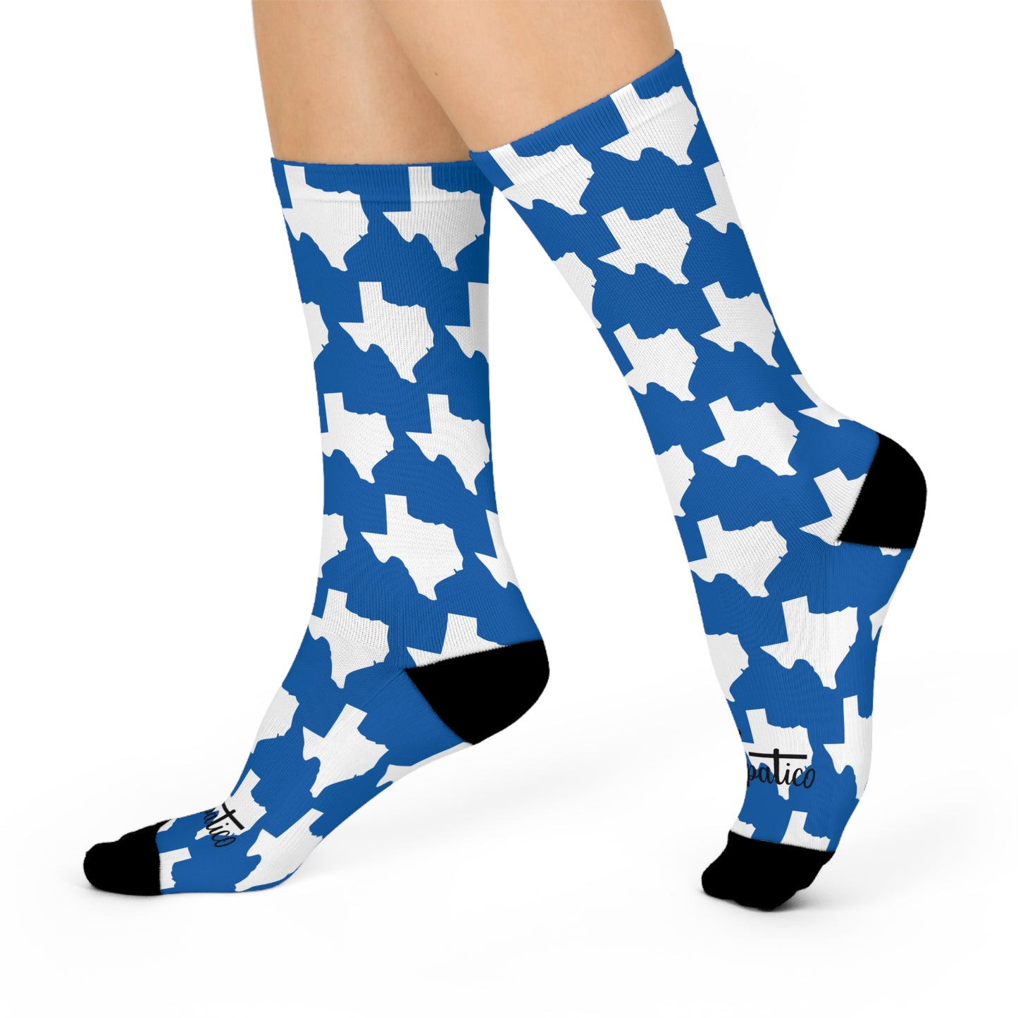 Texas Blue - Cushioned Crew Socks
