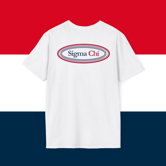 Sigma Chi Red, White & Blue - T-Shirt