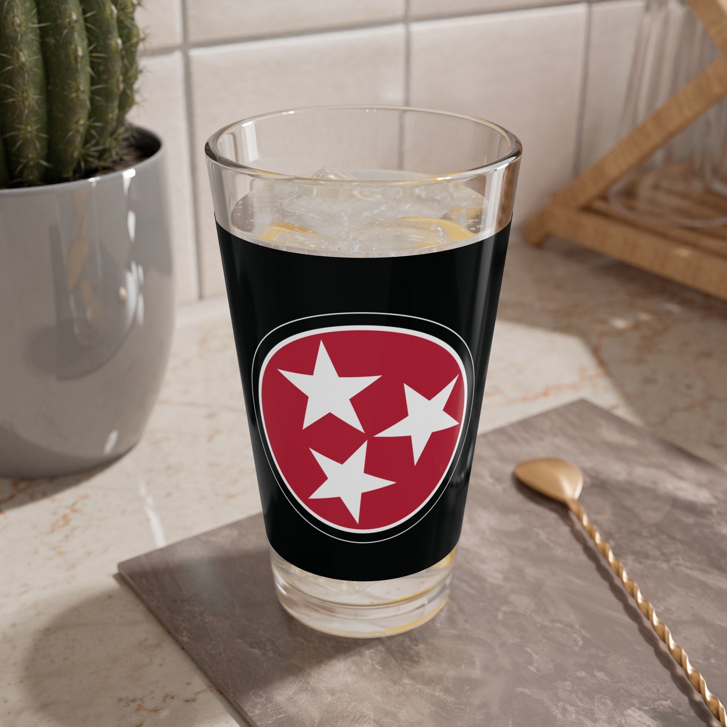 Clarksville Tennessee Tri Star - Mixing Glass, 16oz