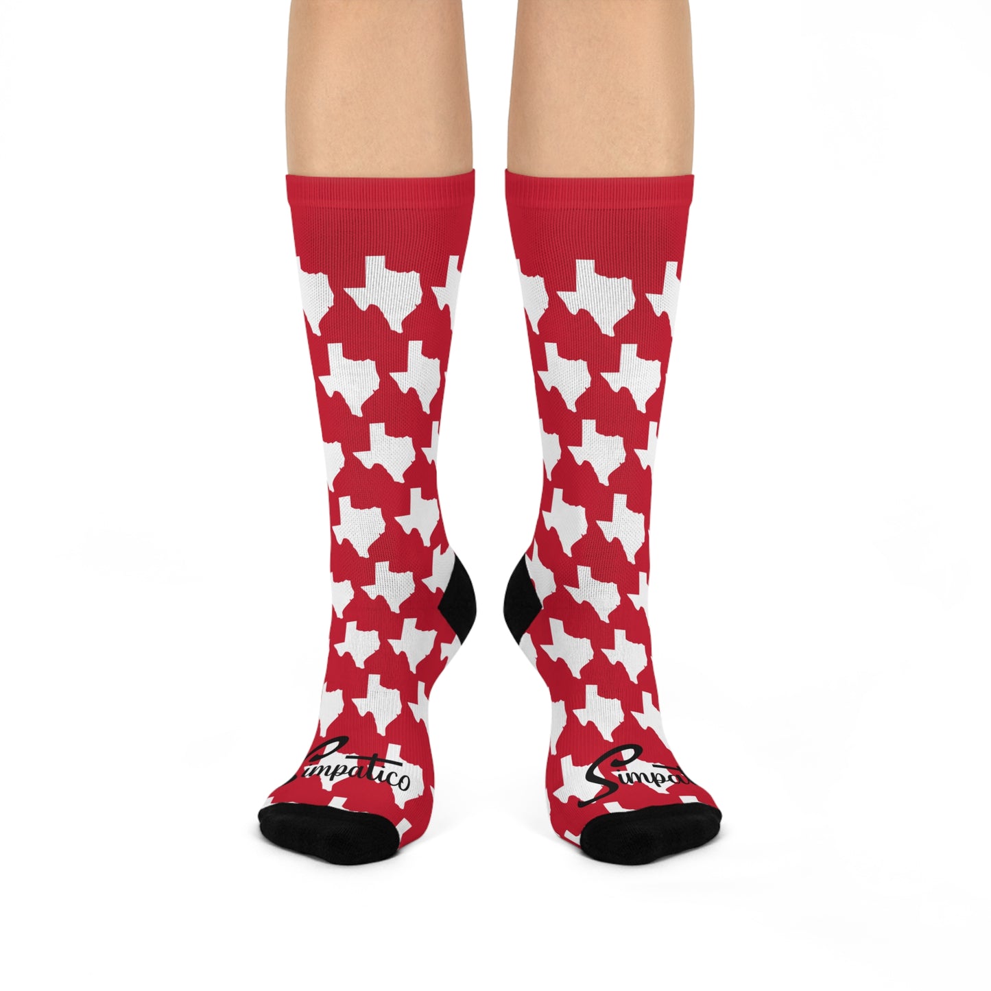 Texas Red - Cushioned Crew Socks