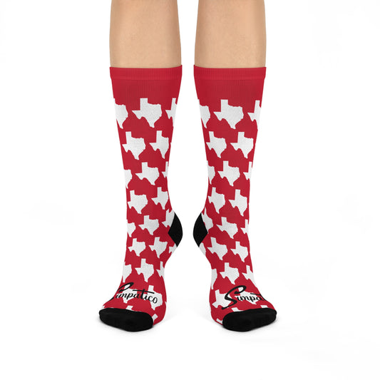 Texas Red - Cushioned Crew Socks