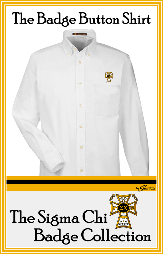 The Sigma Chi Badge Button Shirt