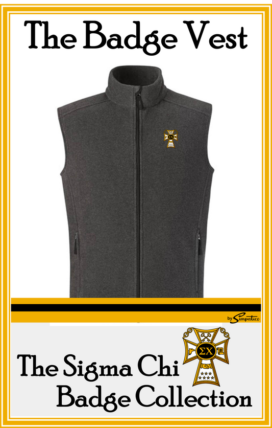The Sigma Chi Badge Full Zipper Vest