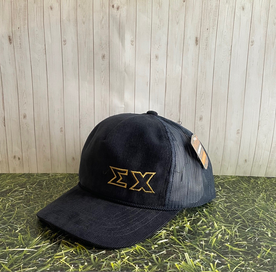 The Bobby – ΣΧ Corduroy Trucker Hat Navy