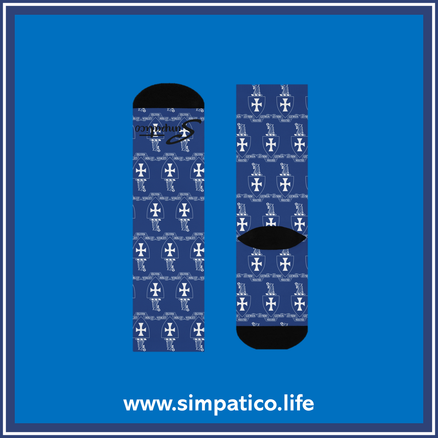 The Sigma Chi Crest - Cushioned Crew Socks