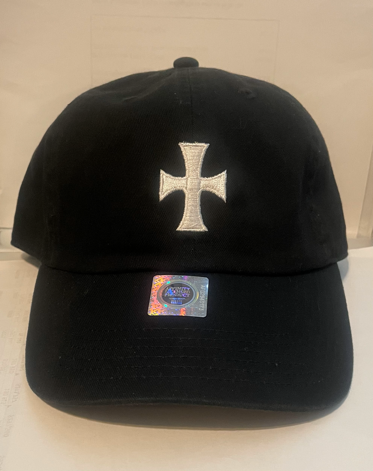 '62 White Cross - Unconstructed/Dad Hat Black