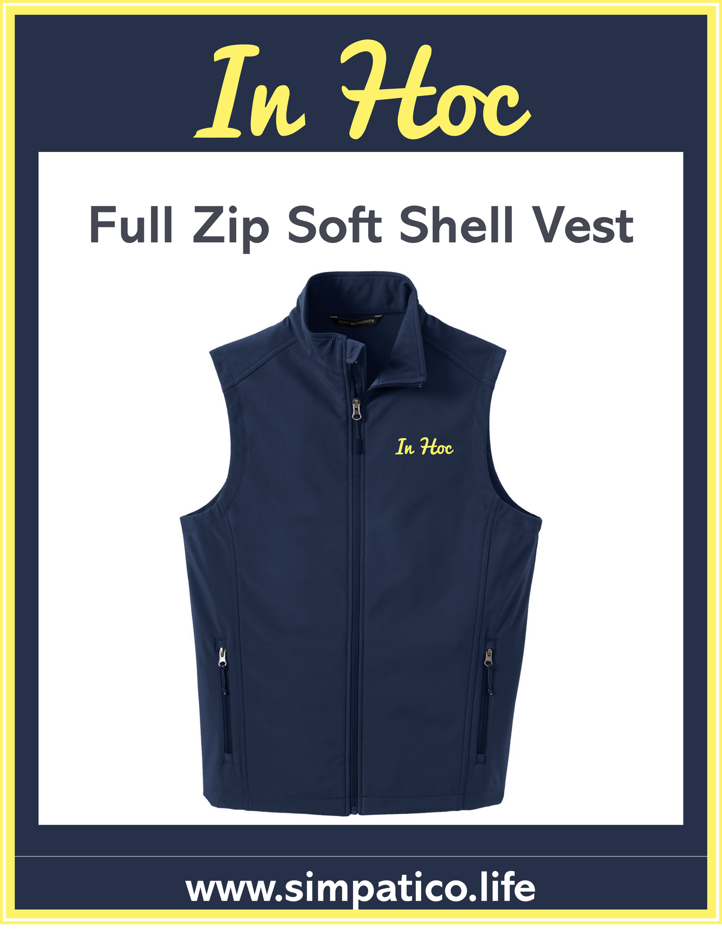 In Hoc Full Zip Soft Shell Vest